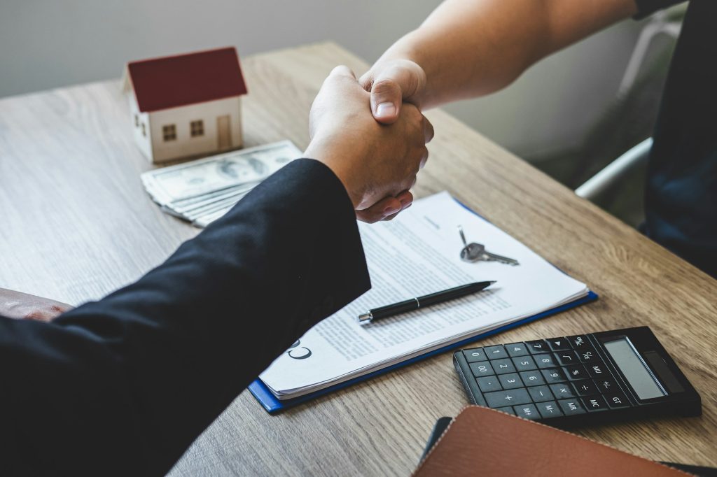 Finishing to successful deal of real estate